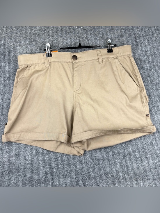 Boston Traders Pants - NEW Boston Traders Women's Elastic Waist Casual Shorts Size 16 Tan Cargo Chino